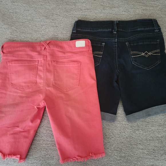 Girls size 14 Bermuda shorts lot Mudd Celebrity Pink - Picture 2 of 4